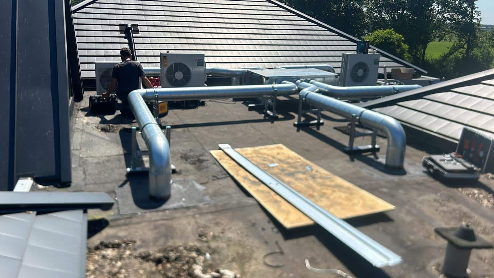 Klimaat installatie dak 01